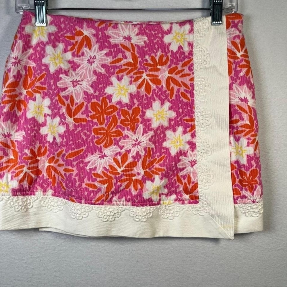 Lilly Pulitzer Prussia Palm Beach Pink  Faux Wrap Short Skort Sz 2' to eBay eBay